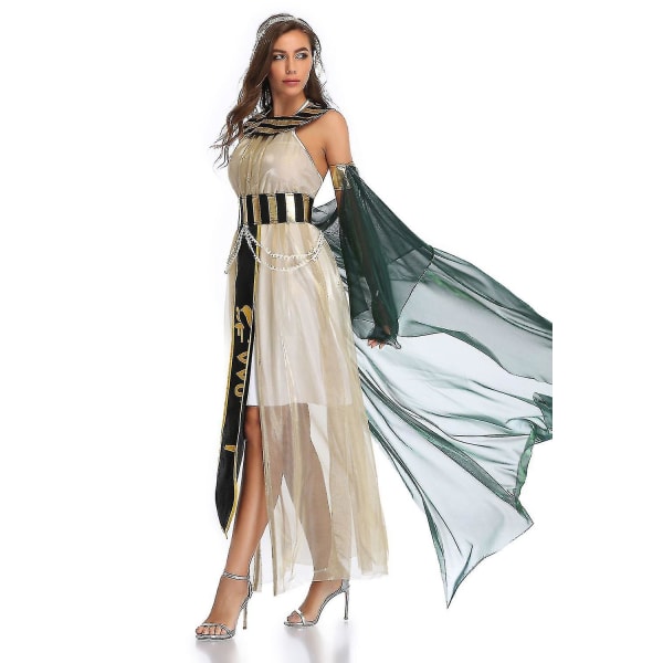 Oldtidens Egypt Egyptisk Farao Konge Keiserinne Kleopatra Dronning Cosplay For Menn Kvinner Halloween Karneval Party Kostymer Women L