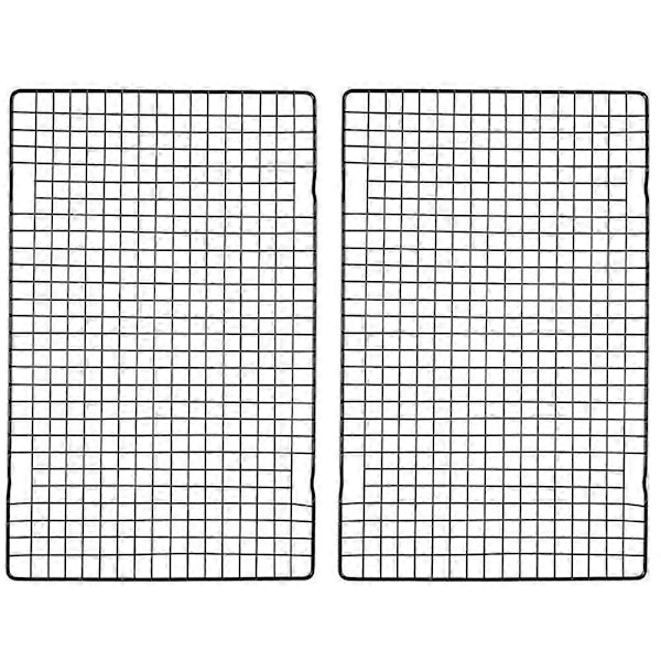 2-pack Kylgaller för Bakning, 40x25 cm Kolstålstråd Kylgaller Passar Halvplåtar