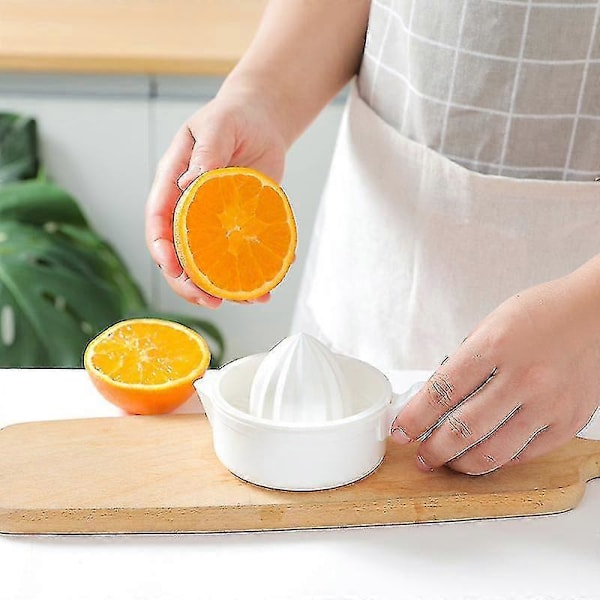 Manuell Juicer Miljøvern Dyse Design Plast Manuell Juicer Husholdning Hvit