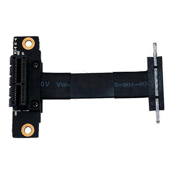 PCIE X1 Riser-kabel Dubbel 90 Graders Rät Vinkel PCIe 3.0 X1 Till X1 Förlängningskabel 8Gbps PCI 1X Riser