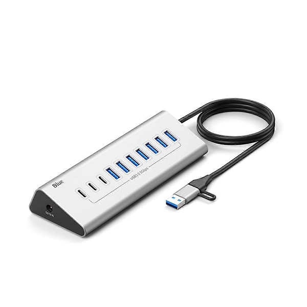 USB 5Gbps HUB USB 3.0 Dockingstasjon Høyhastighets USB HUB Adapter EU Plugg