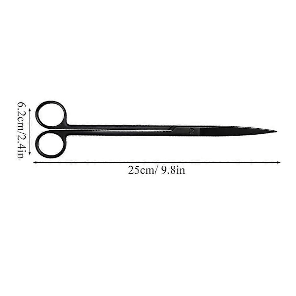 Ergonomisk Design Akvariesaks i Rustfrit Stål, Præcist Trimmet til Vedligeholdelse af Vandplanter, Rustfrie Kvalitetsblade, Komfortable Fingre