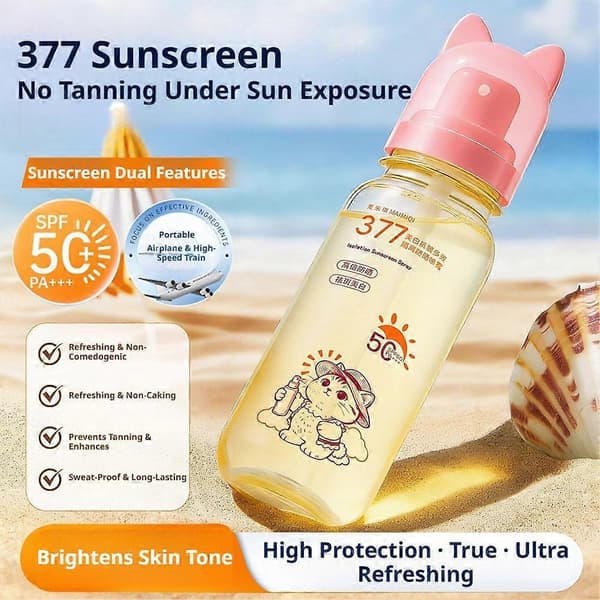 MAIMIQI 377 Whitening Sunscreen Spray Multi Effect Isolerende Solcreme SPF50+ PA+++