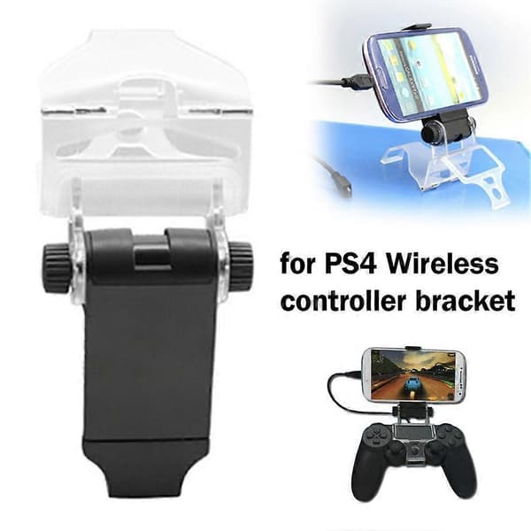 Telefonklemmeholder til PS4-controller - Justerbar mobilspilmontering