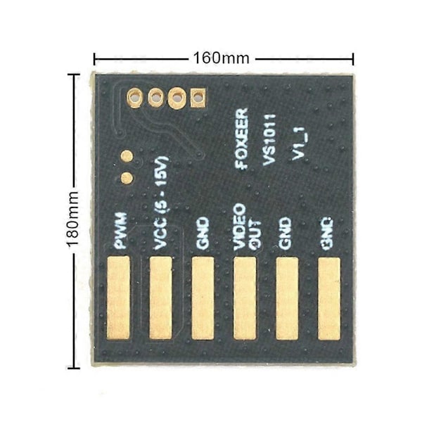2CH Video Switcher Mini Video Switch Board Doble Kameraer Multi-Visningsvinkler Switch for RC FPV Drone