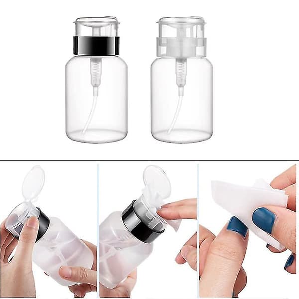 Kryc-pcs 250ml Tom Push Down Låsbar Pumpe Dispenser Flaske Til Makeupfjerner Flydende Dispenser Flaskebeholder--