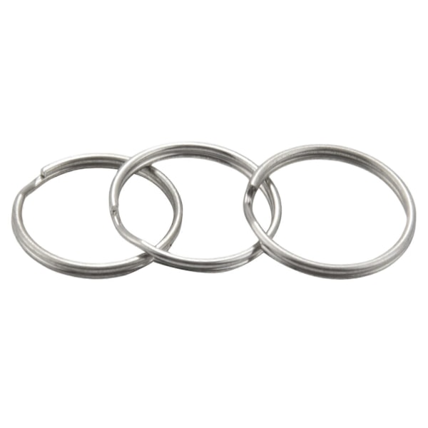 60 stk. 20 mm udvendig diameter Universal Split nøgleringe nøglekædeholdere