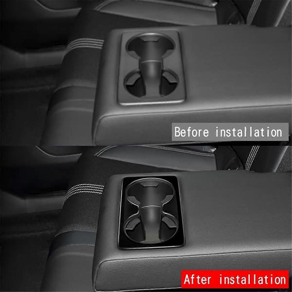 For -50 CX50 2023 US Versjon Bil Gloss Sort Bakseterygg Vannkoppholder Panel Trim Ramme