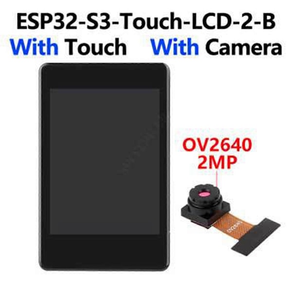 ESP32 S3 LCD Kamera Utvecklingskort för , A
