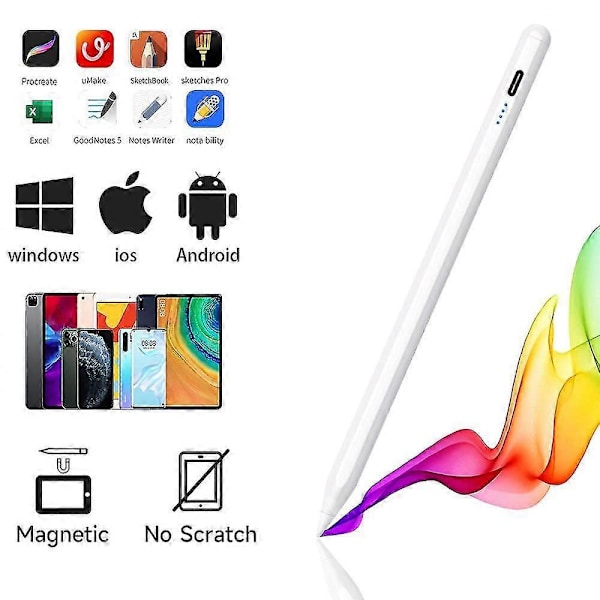 Universal Stylus Penn for Android Ios Windows Touch Penn for Ipad Iphone Blyant Nettbrett Mobiltelefon Stylus Penn for Samsung Huawei Lenovo Xiaomi Universal