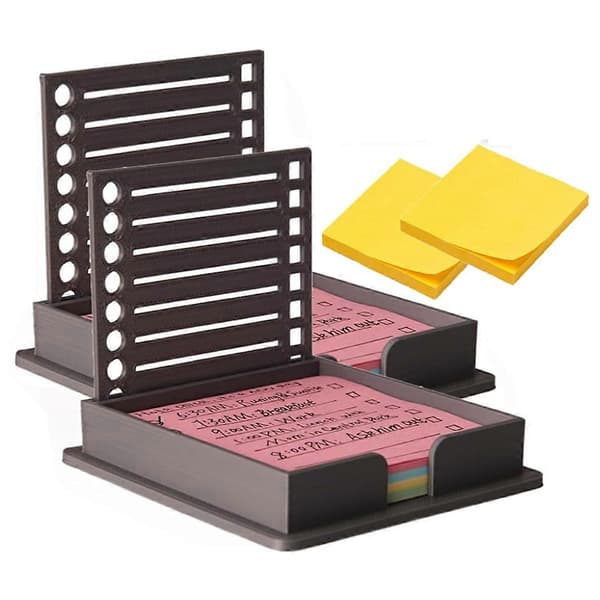Note Template Sticky Note Holder med Skabelon Note Holder Note Dispenser Holder til Skrivebord