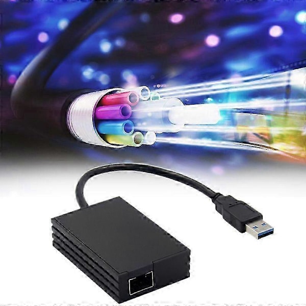USB1000F-LX USB 3.0 Gigabit Fiber Ethernet Nettverksadapter Single Mode 1310Nm 10Km LC Optisk Modul SFP NIC RTL8153