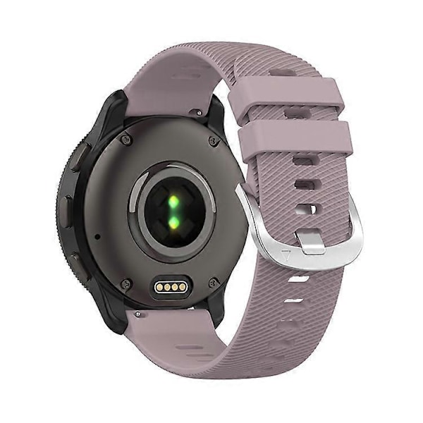 Kompatibel med Garmin Forerunner 255 / Vivoactive 4 Kryssstripet Design 22mm Universell Klokkereim Silikon Erstatningsarmbånd LightPurple