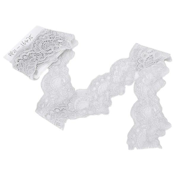 4,5 cm Dekorativ Spets Nylon Zigzag Mönster Kantband Klädtillbehör 10 Yards Långt