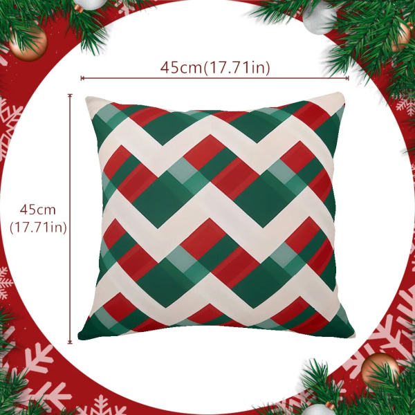 45cm Merry Christmas Cover Tyynyliina Velvet Xmas Throw Tyynynpäälliset Kotiteema Ornamentti Uudenvuoden Joulukoristeet 22