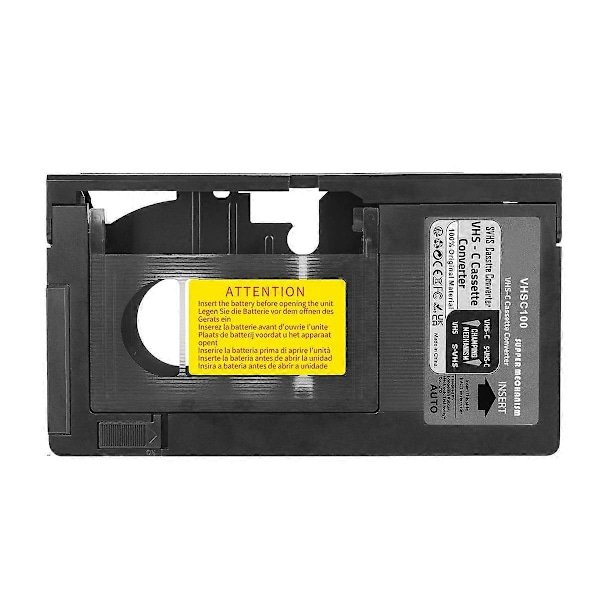 -C Kassetteadapter til RCA til -C SVHS Kassetteadapter Ikke til 8mm/MiniDV/Hi8