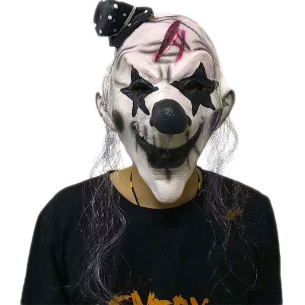 Halloween Scary Nun Mask Kuminaamari Päänauha Temppu Scary Masks Live Performance Props Puku Naamiot päähineellä 11