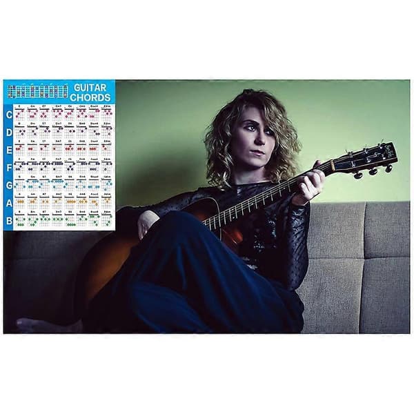Akustisk Gitarr Övningsackord Skala Diagram Gitarrackord Fingersättningsdiagram Lektioner Musik för Gitarr