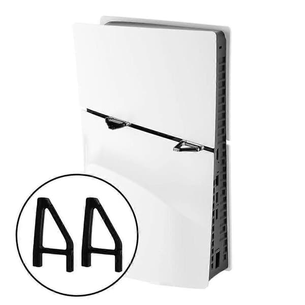 Til Ps5 Slim Stand Desktop Host Opbevaringsstativ Enkel Holder Spiltilbehør white