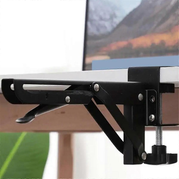 2 STK Foldbart Beslag Computer Tastatur Bordforlænger Støtte Tastatur Arm Stand Foldbart Skrivebord fo