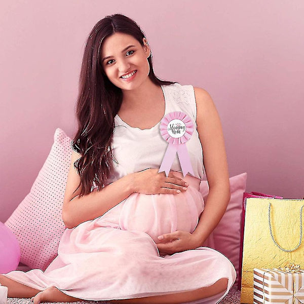 Baby Shower Dekorasjon Mamma Pappa Å Være Satengbånd Dåp Kjønnsavsløring Fest