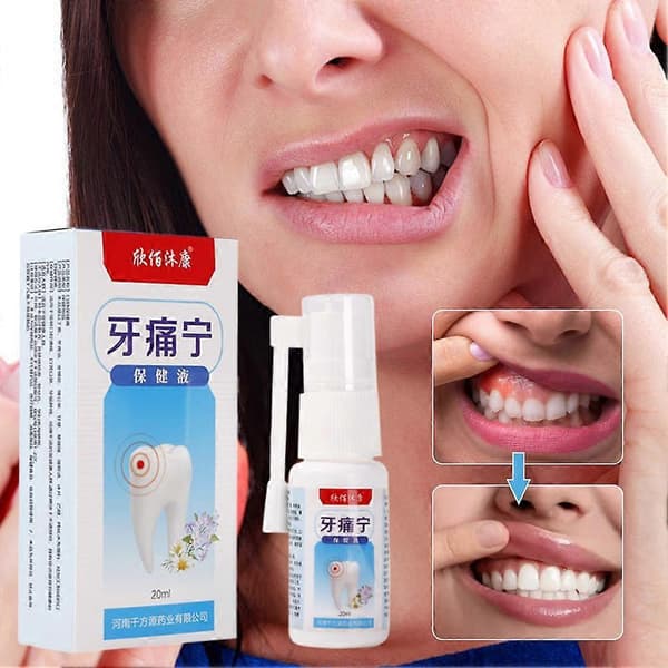 Tandlindringsspray Smärtlindring Munvård Effektiv Tandbehandling 20ml