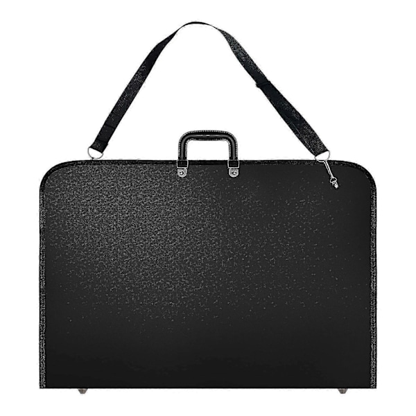 Svart Konstportfölj Väska Konstnär Bärväska Konstnärsportföljer Väska med Axelrem (19X14.7X1