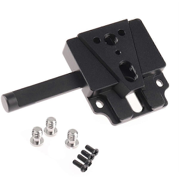 V-Mount Quick Release-plade i aluminiumslegering med V-Lock-adapter til DSLR-kameratilbehør