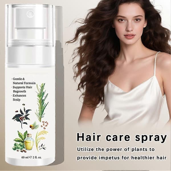 Hårvækstspray Naturlig Formel Målrettet Anvendelse Kompakt Design