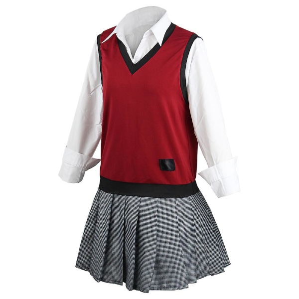 7kpl Cosplay-asustesarja, Jabami Yumeko Cosplay, Kakegurui Anime -puku Ikishima Midari Jk -asu laskostettu hame Yomozuki Runa -takki Un M