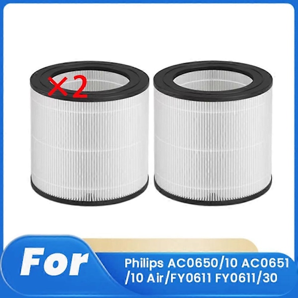 2 stk. Filter for Philips AC0650/10 AC0651/10 Luftrenser/FY0611