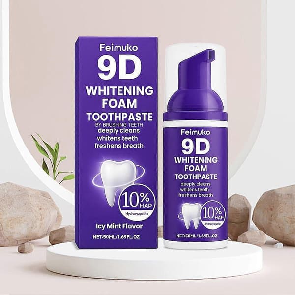 Lilla tannblekingsmousse - Hydroxyapatitt og dyprens - 50 ml