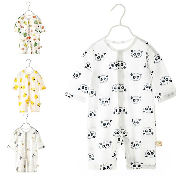 Söt Toddler Baby Sommar Kläder Bekväma Flickor Pojkar Hem Pyjamas Ytterkläder Gray 90cm