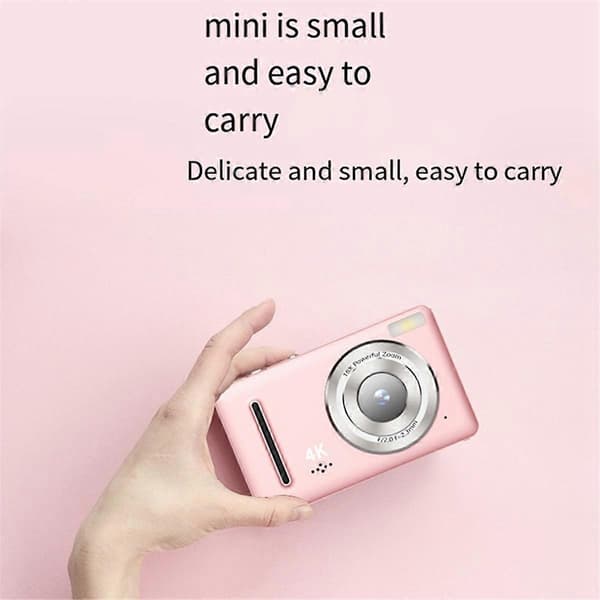 4K Ccd Digitalkamera Fotokamera, Videoblog Kamera, Sort