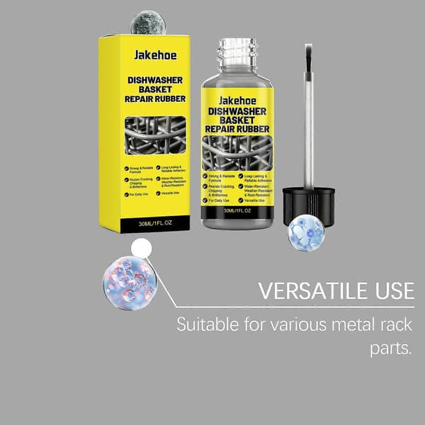Oppvaskmaskin Stativ Reparasjonsbelegg - Pensle på Rustbestandig - Hvit Væske 3pcs