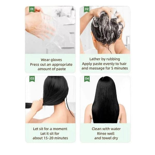 Qiweitang Hårfarveshampoo, Farveshampoo Hårfarve Qiweitang Wine Red