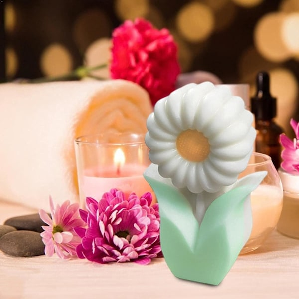 Lysform Lysform Silikoneforme 3D Tulipan Blomsterform Blomster Resin Lysform Lys Fremstilling Dine Egne Forme Håndlavet Gave