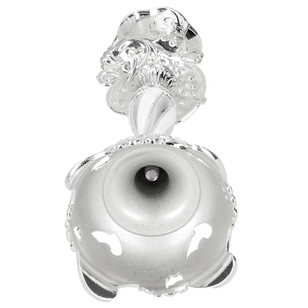 Ljusstake Heminredning Ljushållare Ornament för Bröllop Middag med Levande Ljus Silver Vit