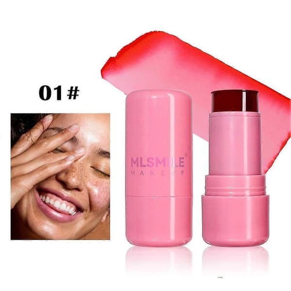 MLSMILE Jelly Læbe- og Kindfarve - 2 i 1 Blush & Læbestift Cherry Red