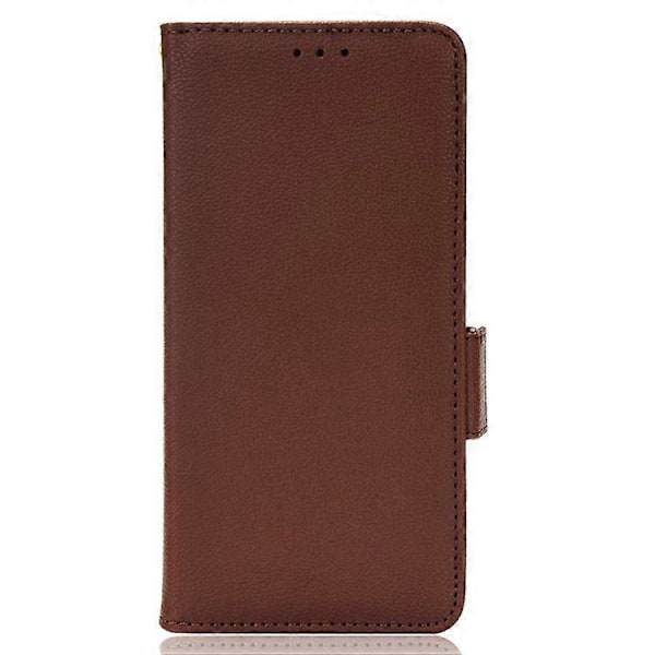 Kompatibel med Asus ROG Phone 5 / ROG Phone 5s / ZS676KS / ZS673KS Litchi Tekstur PU Læder Telefon Cover Magnetisk Lukning Wallet St Brown