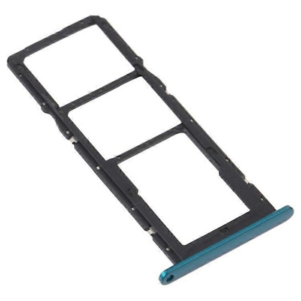 Yhteensopiva Huawei P smart 2021 / Honor 10X Lite OEM Dual SIM -kortti + TF-korttikelkan pidikkeen vaihto (ilman logoa) Green