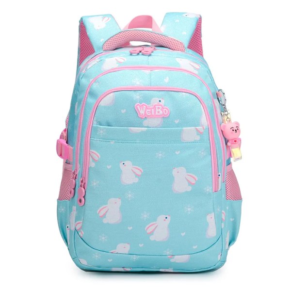 Søte skolesekker for barn Kawaii Jenter Lettvekt Primær Student Skolesekker Håndvesker og Penalsett Sky Blue