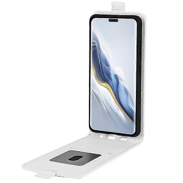 Yhteensopiva Honor Magic6 Pro 5G iskunkestävä suojakotelo korttipaikalla ja pystysuoralla läpällä White