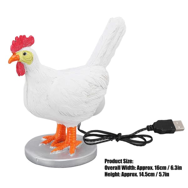 Morsom Høne Legger Egg Lampe, LED Nattlys for Barn