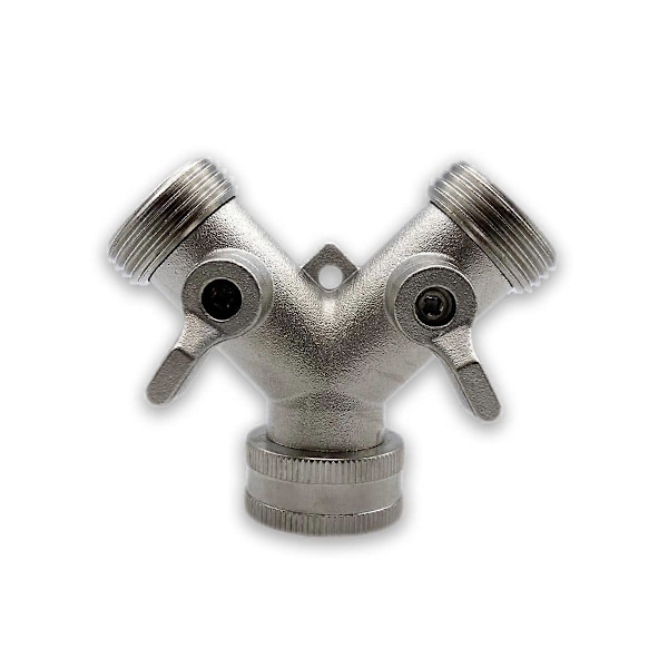 3/4 2-veis kraftig hageslange splitter Y-splitter grep stengeventiler for vannkran, utløp, Sp