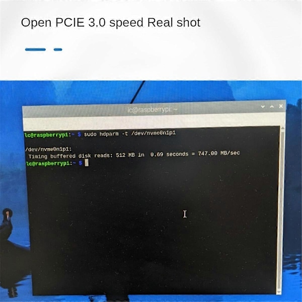 PCIe till M.2 NVMe SSD Adapterkort för Pi5 5 Stöder 2242/2260/2280 NVME M2 SSD