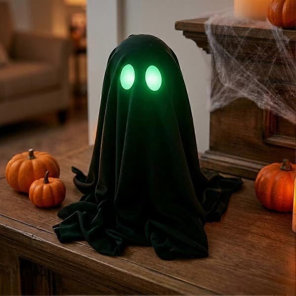 Lysende Spøkelsesdekorasjon for Halloween-festbord Skummelt Nattlys 50cm