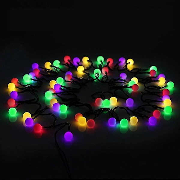 60 LED 10M Solcellsdriven Utomhusbelysning 60 LED 10M Vattentät IP65 med 8 Ljuslägen Vacker Dekoration Inomhus Utomhusbelysning för Trädgård Uteplats Balkong