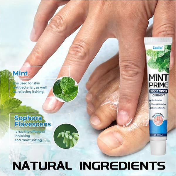 Mint Cool Foot Cream Deep Cooling Powerful Antibacterial Odor Removal