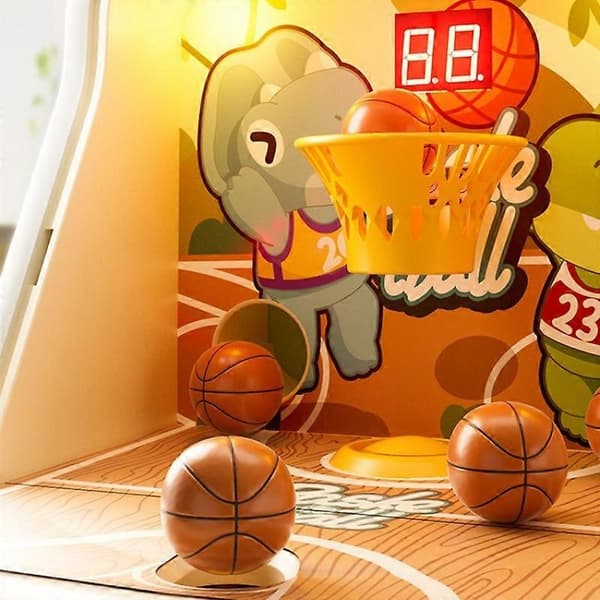 Basketmaskin Leksak Myntdriven Barn Skrivbordsinteraktion Bear